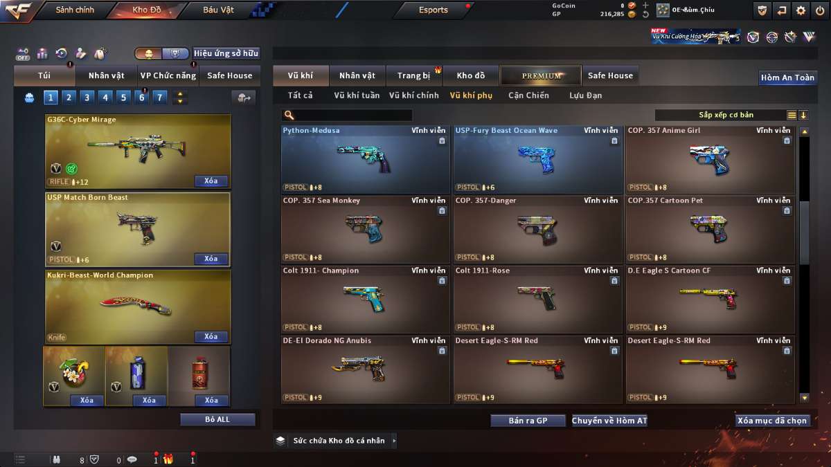 shop acc cf uy tin gia re